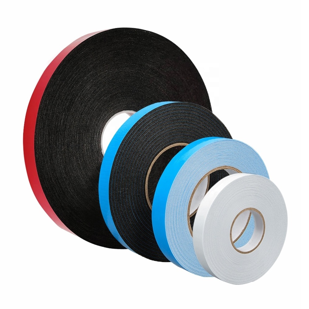 Double sided foam mounting tape black  polyethylene acrylic adhesive pe foam structural glazing tape for automotive car auto