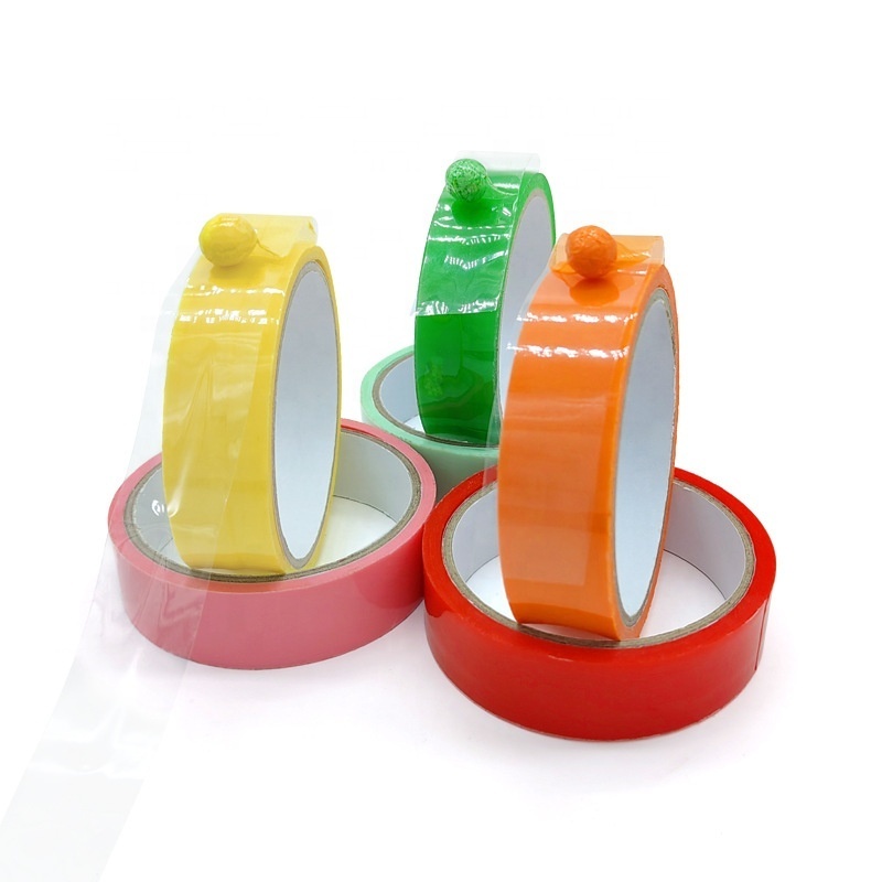 Tik tok trends anti stress decompression colorful color sticky ball bopp adhesive tape