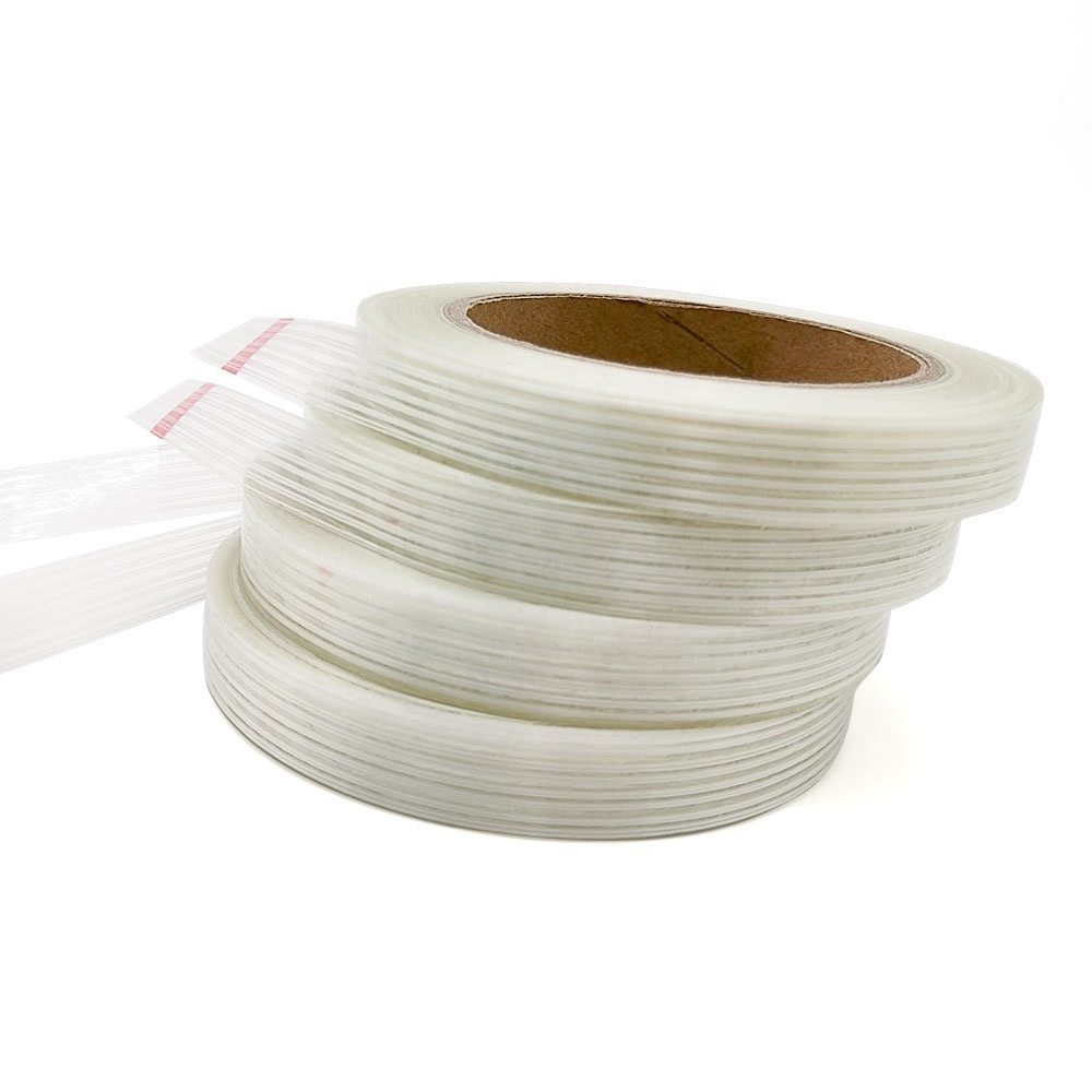 Fiberglass Filament Reinforced Strapping Tape Self Adhesive Mono Straight Filament Tape