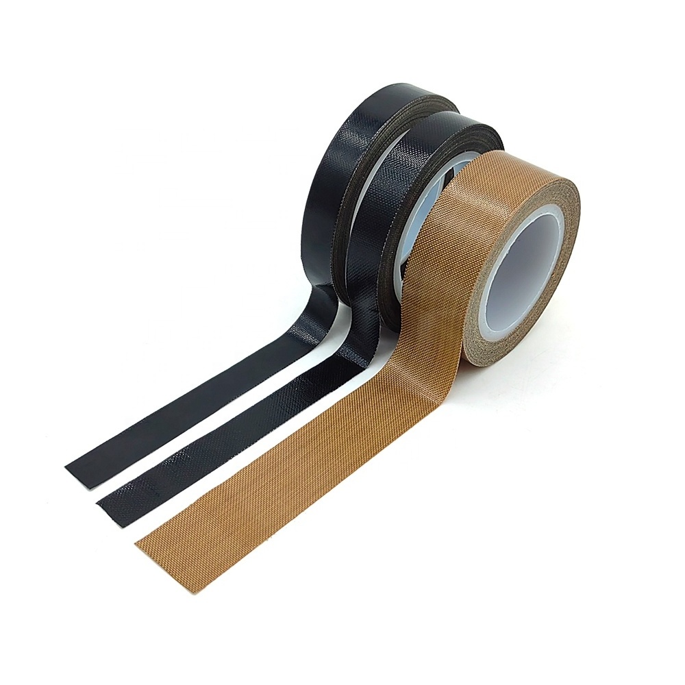 High Temperature Heat Insulation Tefloning PTFE Fiberglass Glass Cloth Adhesive Tape for Heat Press Machines