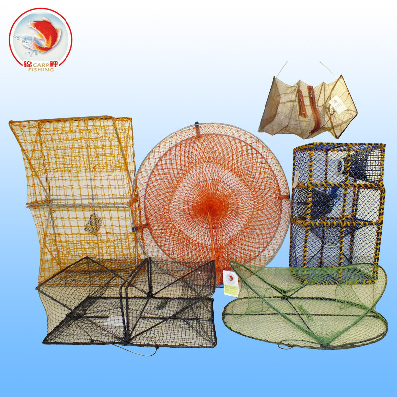 Wholesale Lobster Traps Shrimp Trap Spring Cage Fish Cage Floating Square Folding Spring Cage Crab Trap