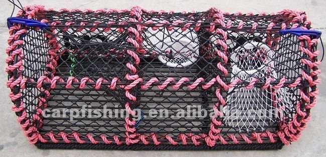 Wholesale Lobster Traps Shrimp Trap Spring Cage Fish Cage Floating Square Folding Spring Cage Crab Trap