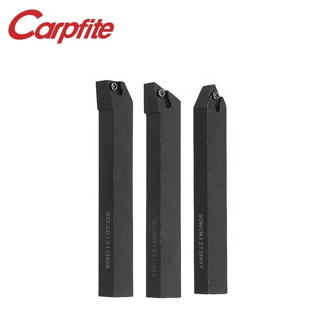 7pcs 12mm Shank Lathe Boring Bar Turning Tool Holders Set With 7pcs  Carbide Inserts and Wrenches