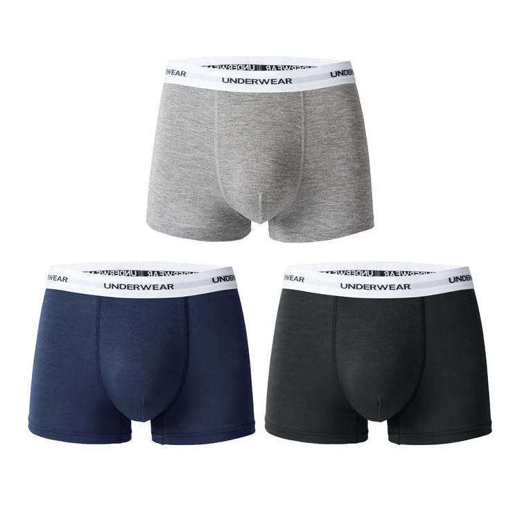 manufacturers custom logo breathrable mens underwear cotton boxers for men