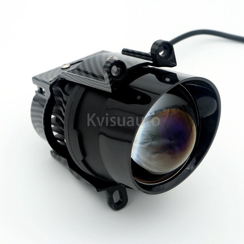 CQL KVISUAUTO F3 double reflector with led devil eyes bi led fog projector blue lens for TOYOTA VECTOR WHITE BUGATTI YUGO VAM