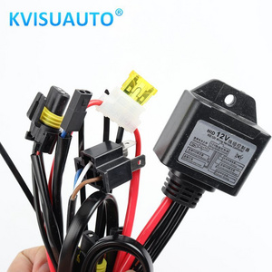 CQL Xenon HID Headlight Relay Wire Harness Controller for H4 Hi/lo 9007 Hi/Lo, H13 Hi/Lo bi-xenon projector lens high low beam