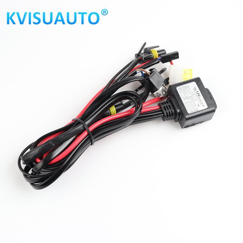 CQL Xenon HID Headlight Relay Wire Harness Controller for H4 Hi/lo 9007 Hi/Lo, H13 Hi/Lo bi-xenon projector lens high low beam