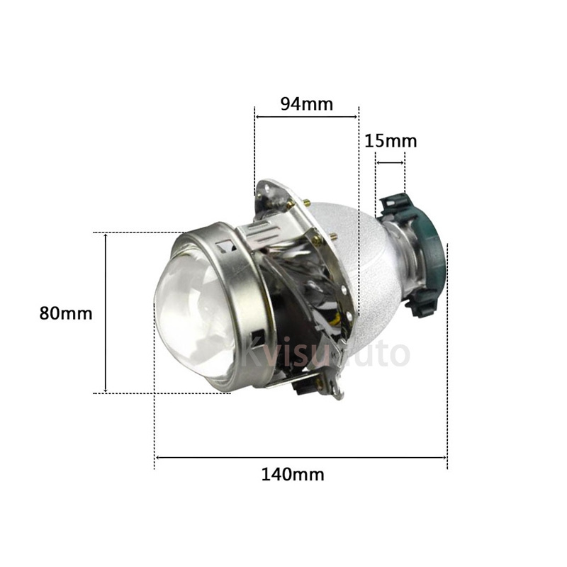 CQL KVISUAUTO 3.0 Inch EVOX-R 2.0 Car Bi Xenon Hid Projector Lens Metal Holder D1S D2S D3S D4S Hid Xenon  for hella 4