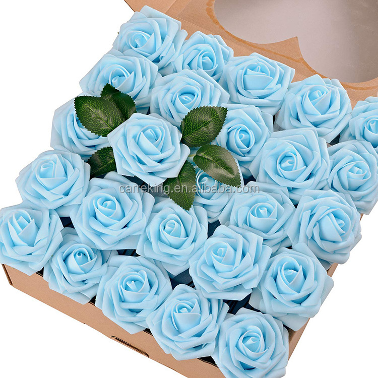 Artificial PE Foam Rose Flower Handmade rose Artificial foam rose ball kissing ball flower centerpieces for wedding