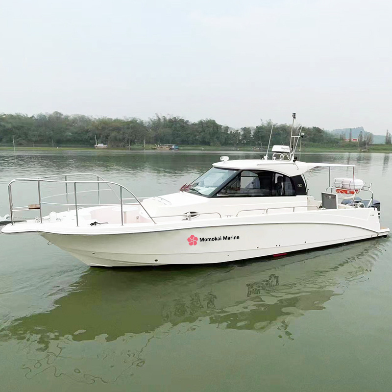 10.7m/36ft Leisure Boat Fiberglass Fishing Vessel Centre Hull Rowing Boat For Sale