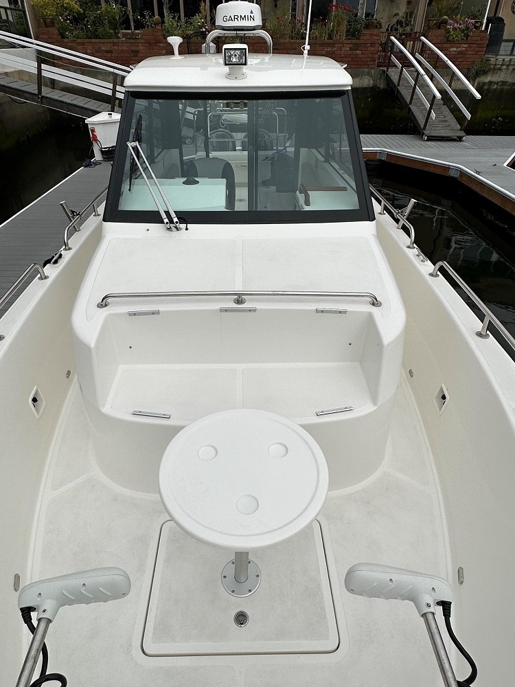 12 People Fiberglass Luxury Yacht 36ft/10.8m Outboard Engine Fishing Boat Hard Top High Speed Yacht Fishing Boat