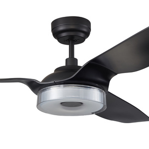 CARRO Icebreaker 52 Inch Black Finish ABS Blades Mountain Air Indoor Decorative BLDC Ceiling Fan With LED Lights