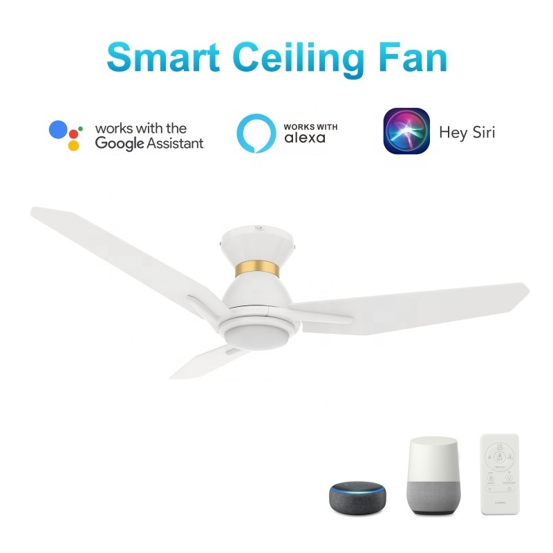 Best seller ceiling fans flush mount home fan light 52 inch ceiling fan with led lights remote control