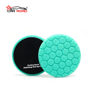 3 "5" 6 "7" Green honeycomb hexagon small flocking car polishing pad