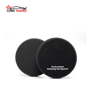 3/5/6/7 inch light cut small black checkered foam polishing pad for car care waxing/polishing/sealing glaze