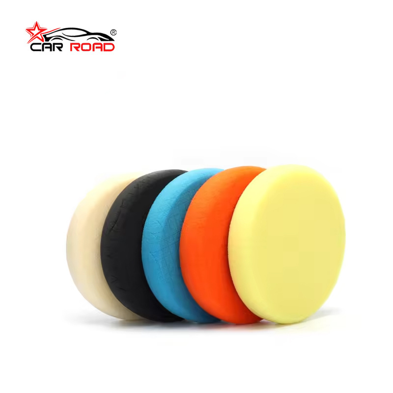 3/5/6/7 inch light cut small black checkered foam polishing pad for car care waxing/polishing/sealing glaze