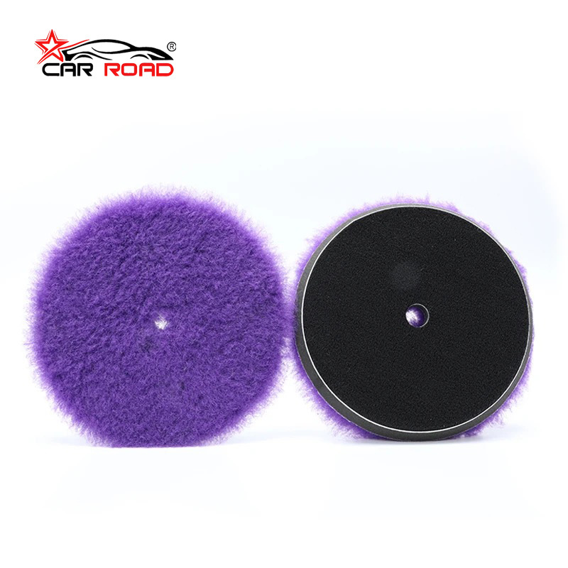 CARROAD whole sale 5 Inch Wool Pad High Density Lambs Buffing Pad Wool Polishing Pads for Car Polisher