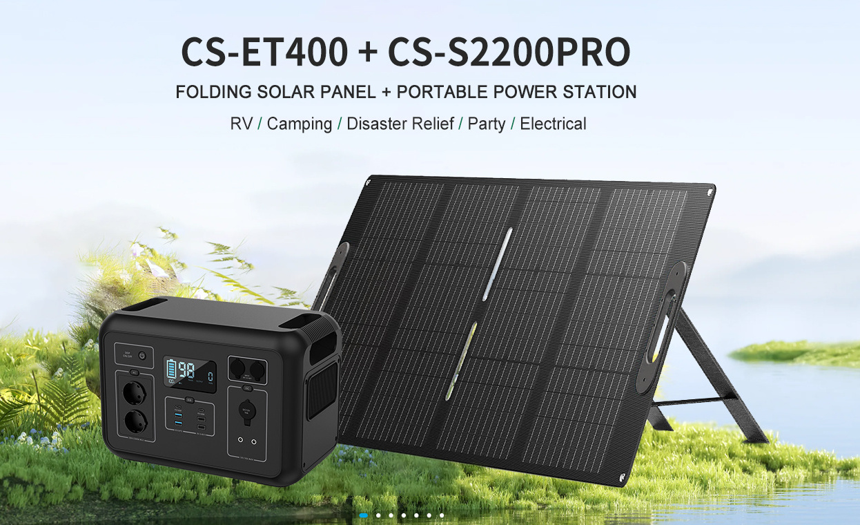 Full Black Outdoor Portable 400 Watt Folded Mono 39.6V 400w Solar Panel Folding Solar Blanket for RV Power Station