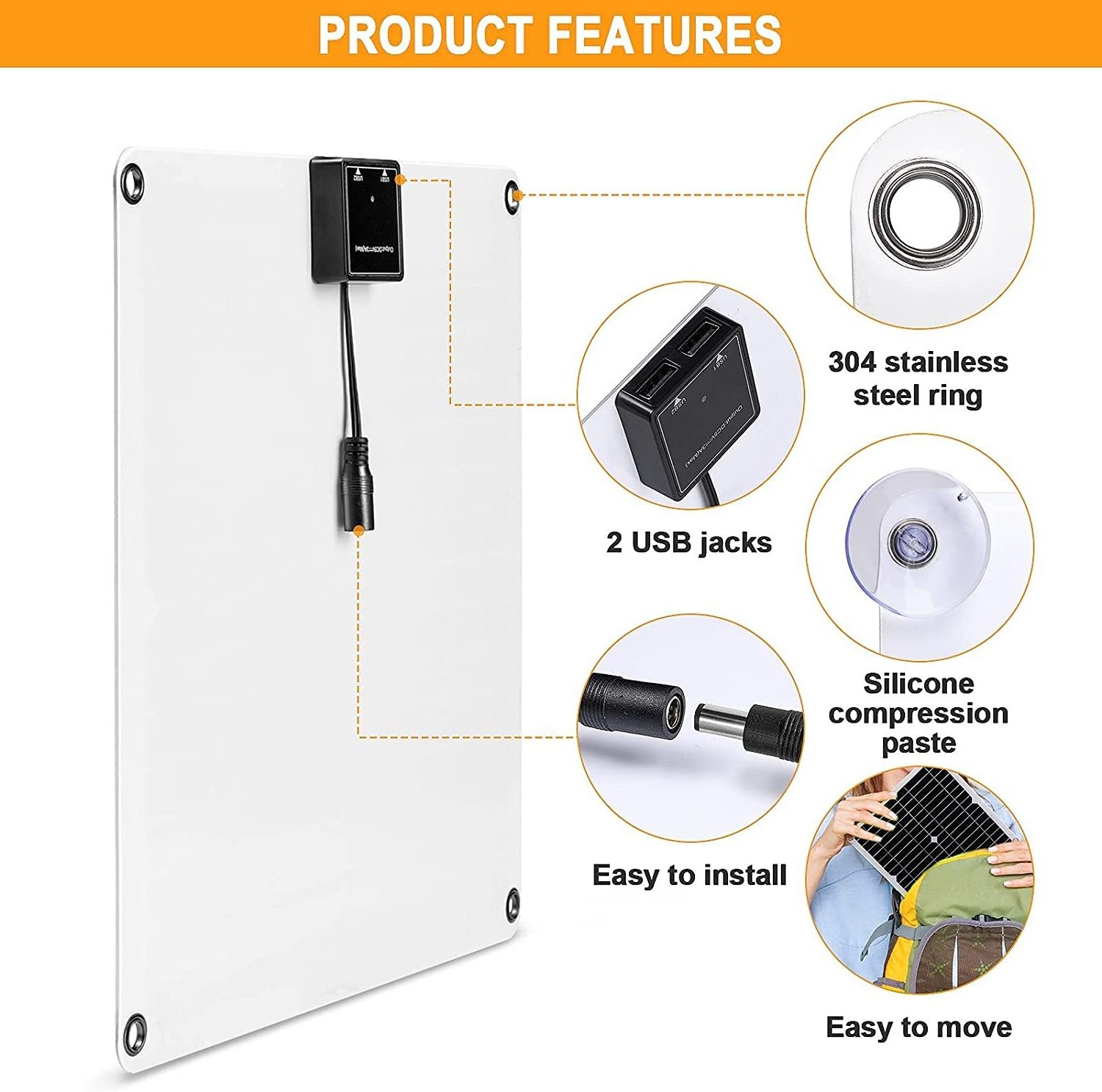 Stock 12V Solar Panel 10W 20W 30W 40W Small Size Mini 20W Panel Mobile Phones Mono Solar Panel  CA-1005