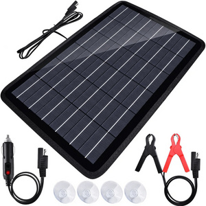 12 Volt 10 Watt Solar Car Battery Charger and Maintainer Solar Panel Trickle Charger Portable Power solar panel system