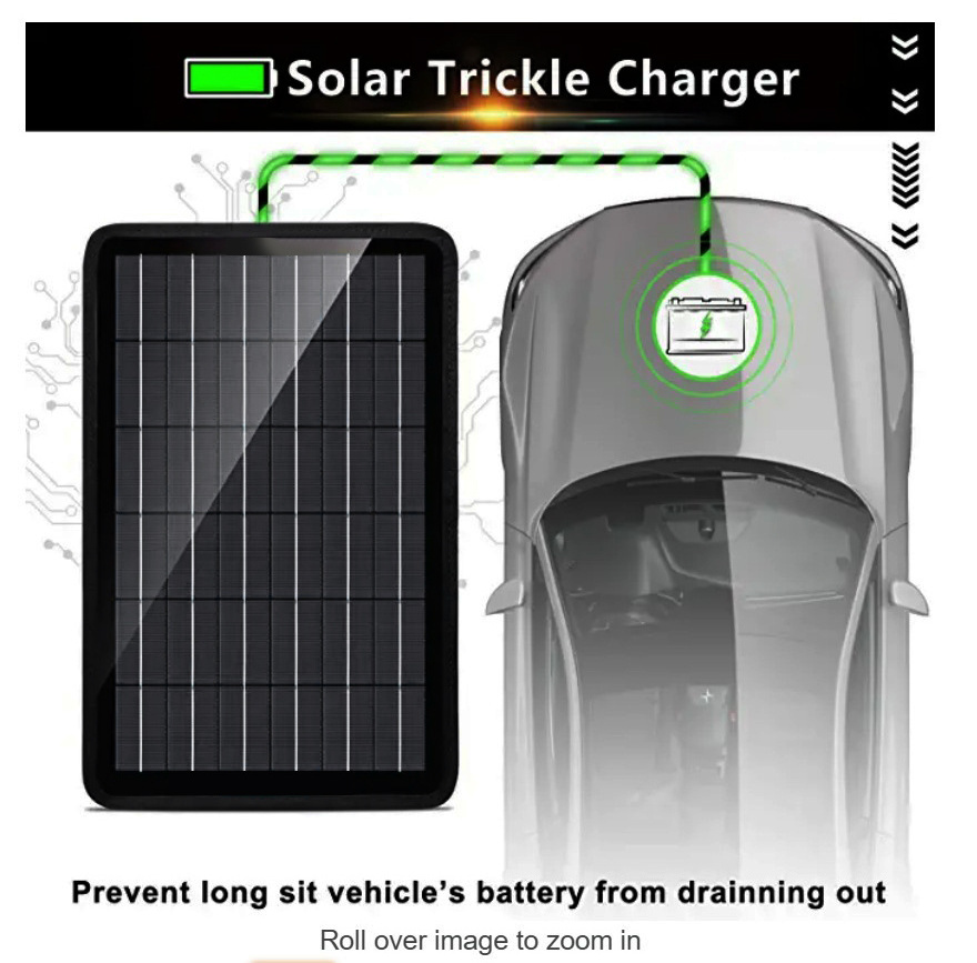 12 Volt 10 Watt Solar Car Battery Charger and Maintainer Solar Panel Trickle Charger Portable Power solar panel system