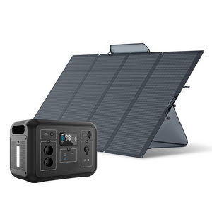 Spot Goods 2000W Power Station 400W Four Foldable Portable Solar Panel System Outdoor Portable Solar Panel Kit