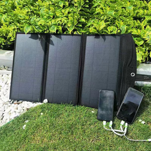 28W Folding Solar Panel Charger Portable with Fast Charge High Efficiency Sunpower Solar Panel for Mobile phone Camping