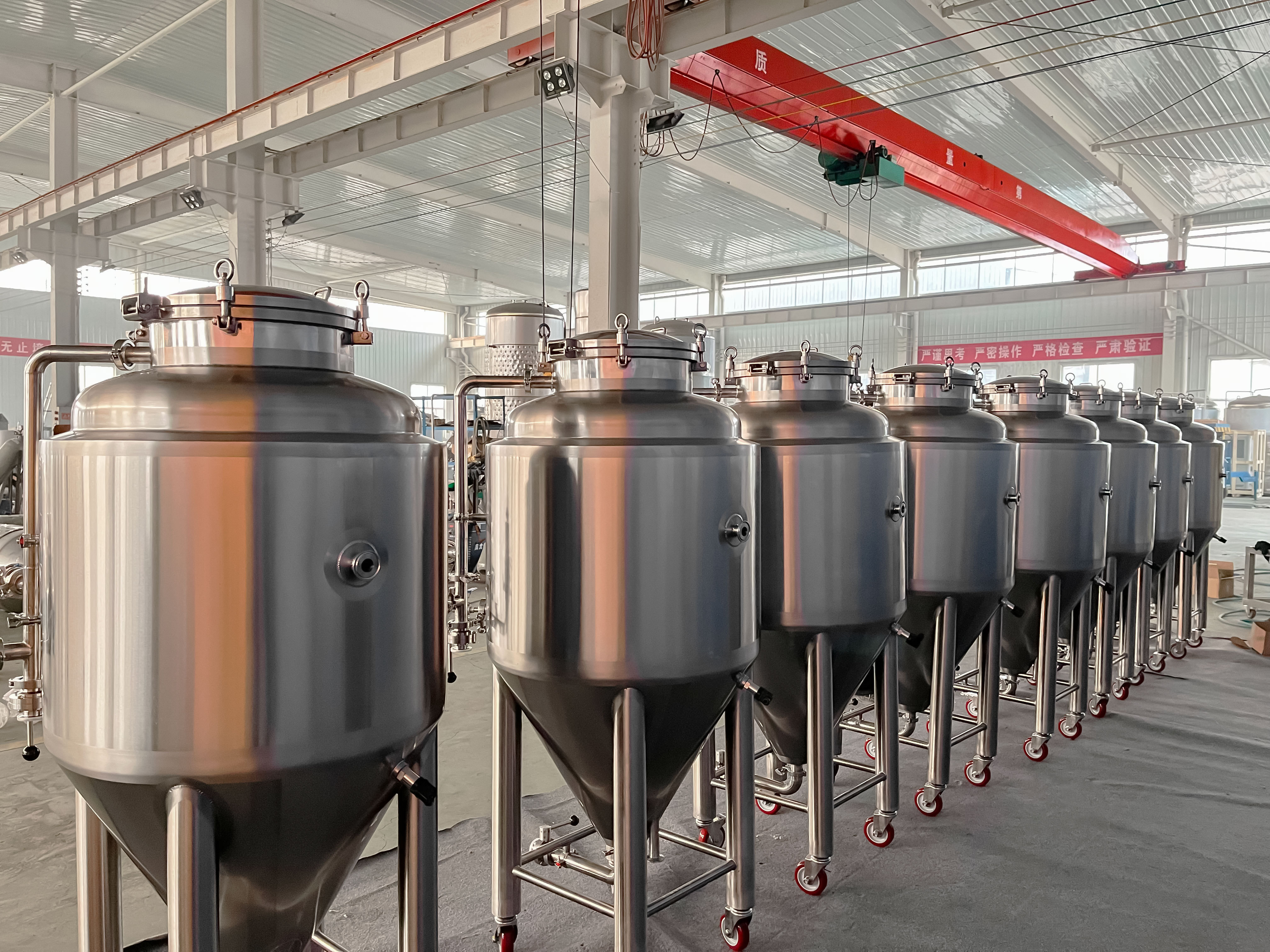 CARRY 100L 200L 300L 400L Stainless Steel 304 Food Grade Conical Beer Brewing Equipment  Fermentation Tank in Sales