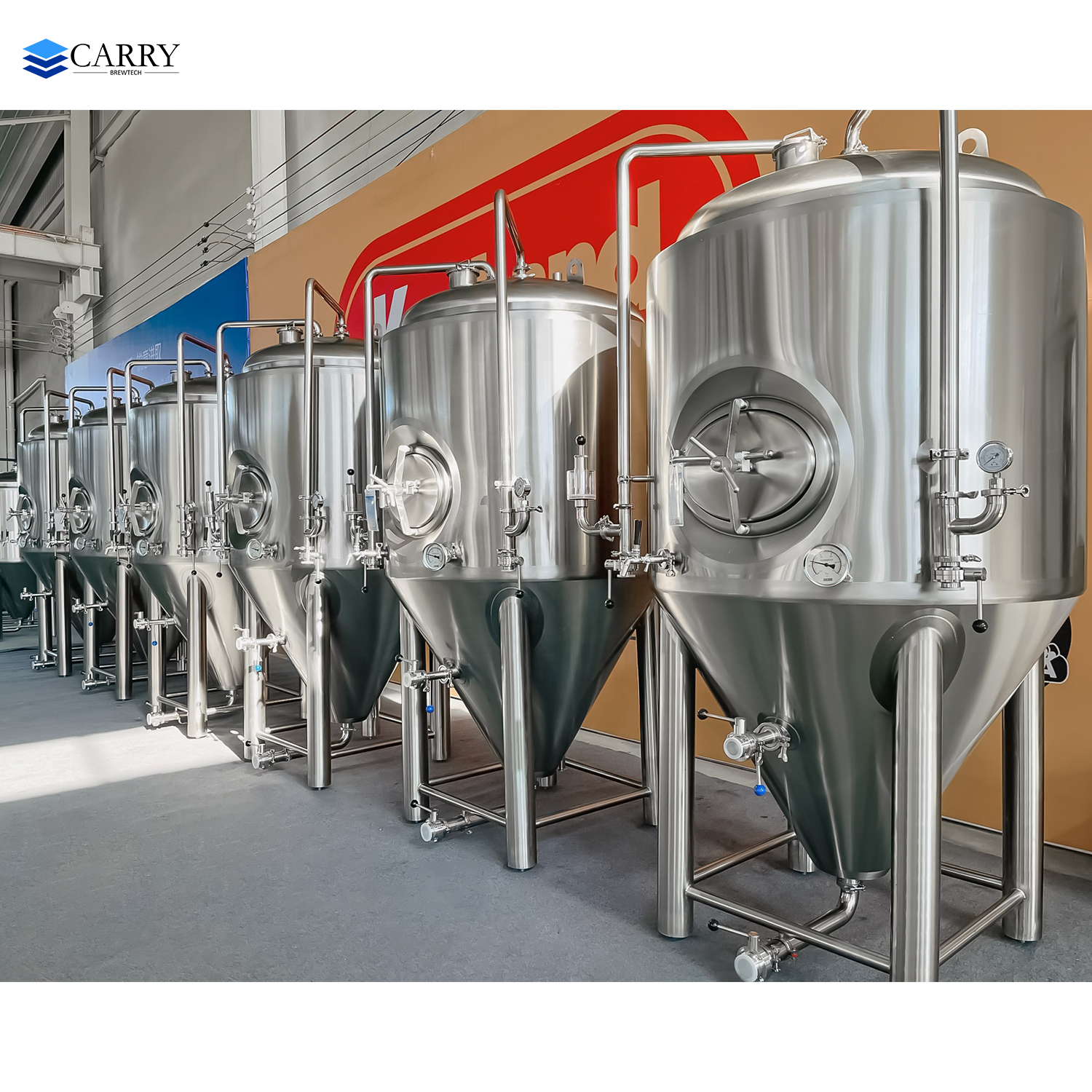 100l 200l 250l 300l 400l 500l Stainless Steel Jacketed Conical Beer Fermenter Tank In Stock