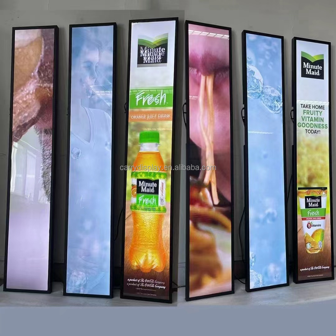 Screen Stretch Bar Lcd Display 19.5 23.1 24 28.1 28.6 34 37 Inch Ultra Wide Supermarket Shelf Signage Advertising Display