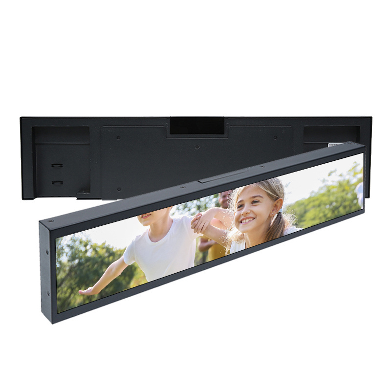 19 23 24 28 37 49 Inch Wall Mount Ultra Wide Strip Shelf Edge Advertising Screen Monitor Stretched Bar Lcd Display