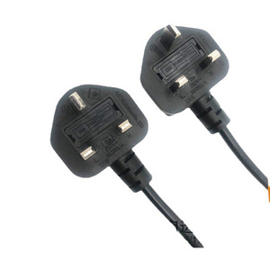 Factory Wholesale Good Quality UK Standard 1M 1.5M Power Cord For Laptop Computer AC Cable UK Plug