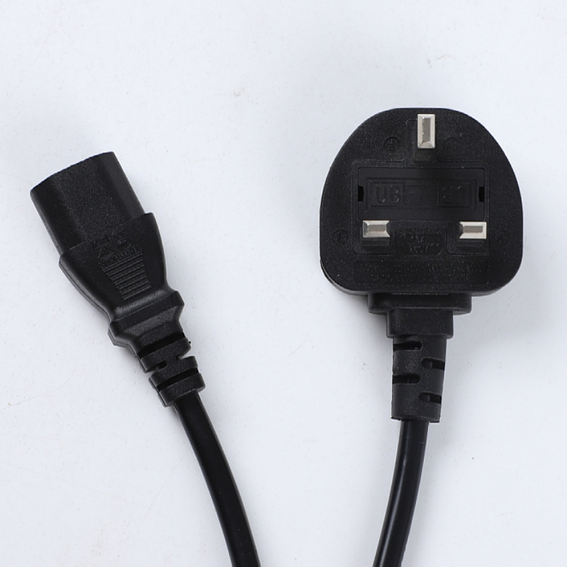 Factory Wholesale Good Quality UK Standard 1M 1.5M Power Cord For Laptop Computer AC Cable UK Plug