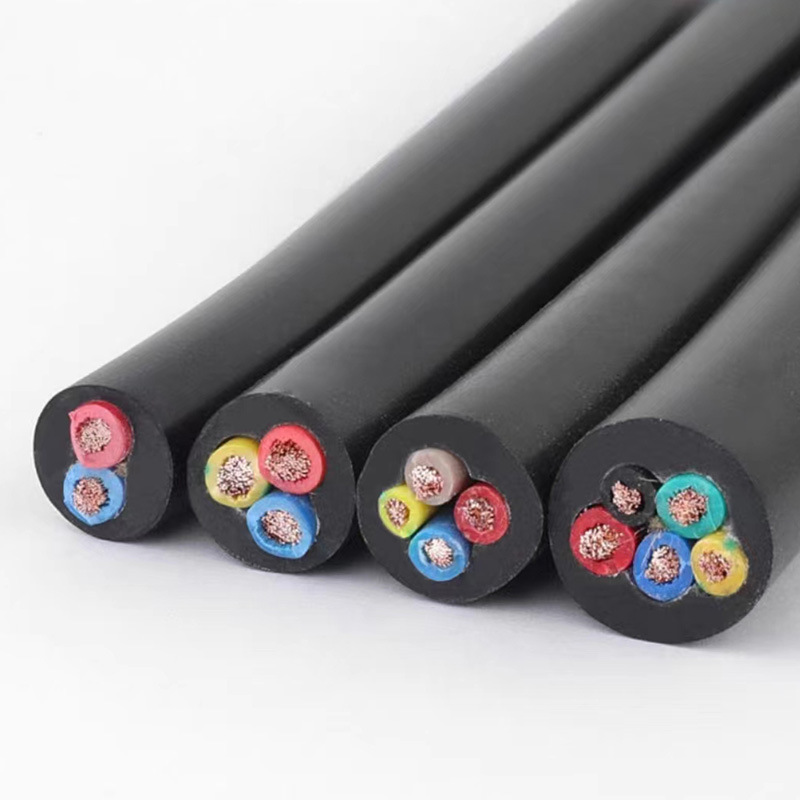 Multi-cores RVV 2 3 4 0.5 0.75 1 1.5 2.5 4 6 MM Electrical Power Cable Wire Flexible Copper Conductors PVC Insulation Royal Cord