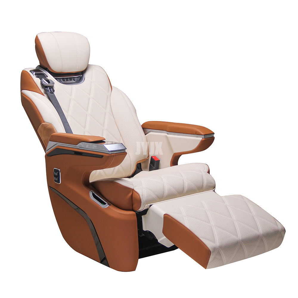 JYJX075 Custom V Class 260L Premium Aircraft Captain Electric Automobile Seat for Sale