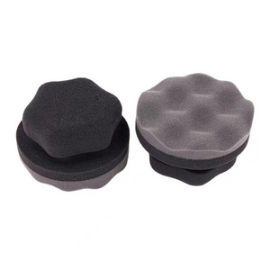 Car Shield 110mm Car Wax Sponge Tire Shine Applicator Pad Hexagonal Wax Sponge Tire Dressing