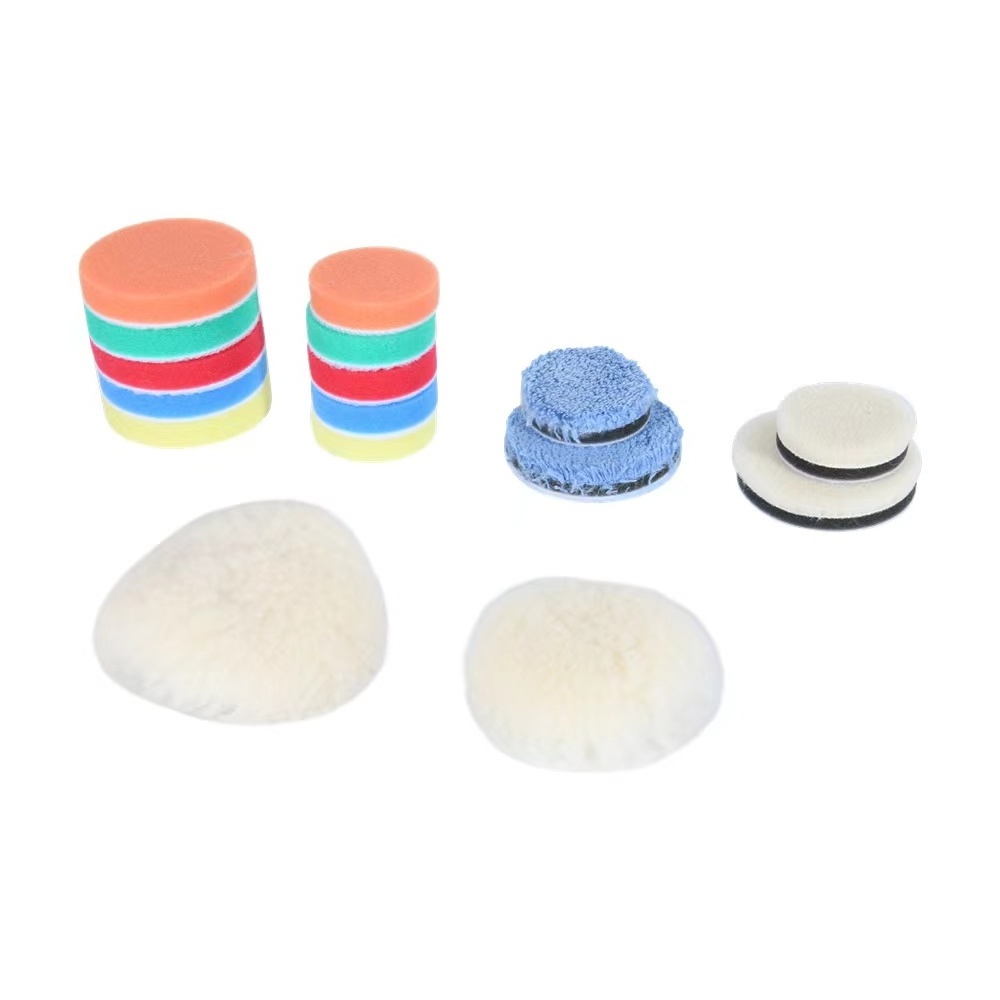 Car Shield Professional 1.2/2 Inch Sponge Foam Buffing Polishing Pads Kit Sponge Plate For Car Care