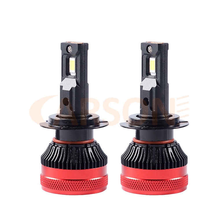 Carson BGM Factory wholesale High Quality   50W  6000K Canbus 12V Auto LED Headlight with Heat Pipe Cooling