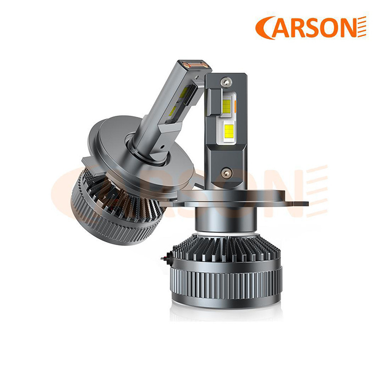 Carson OB-H4 High Quality  3570 TOP CSP 60W Canbus Auto LED Headlight With Dual Heat Pipe Cooling For 12V car & 24V truck use