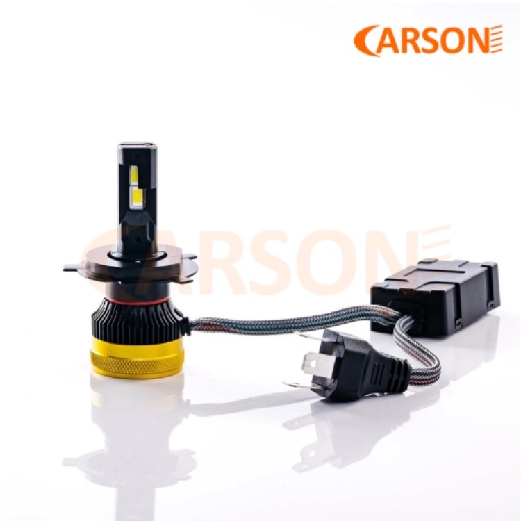 Carson Chinese Factory H4 High Power LED Bulb 50W/PC Heat Pipe Cooling 3570 Top CSP 6000K LED Lamp for Car Headlight