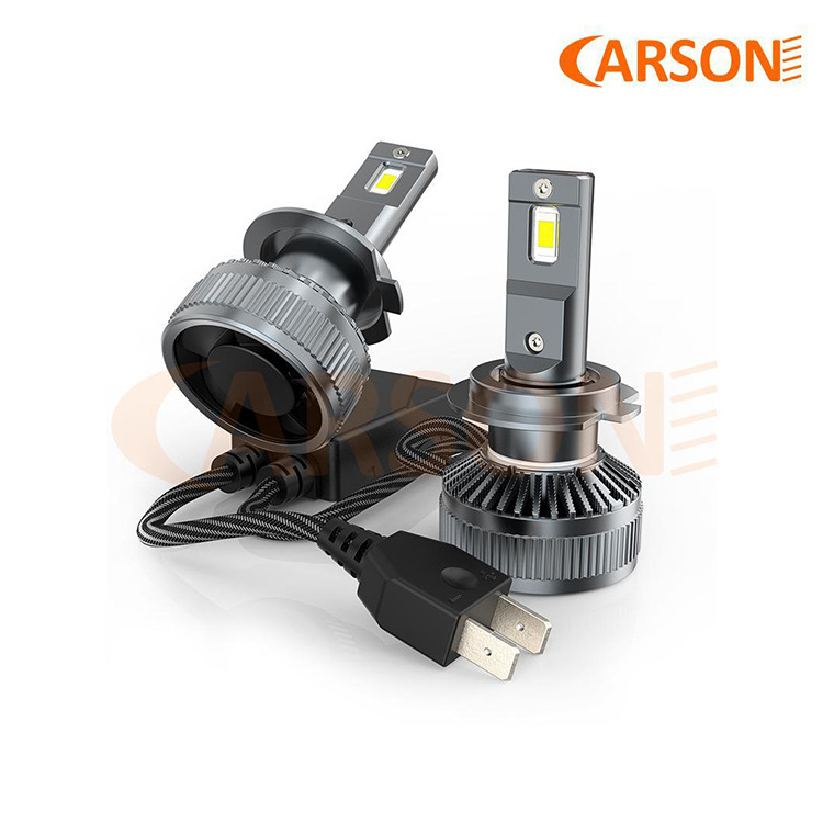 Carson OB-H7 High Quality 3570CSP 60W 6000K Auto LED Headlight With Dual Heat Pipe Cooling For 12V car & 24V truck use