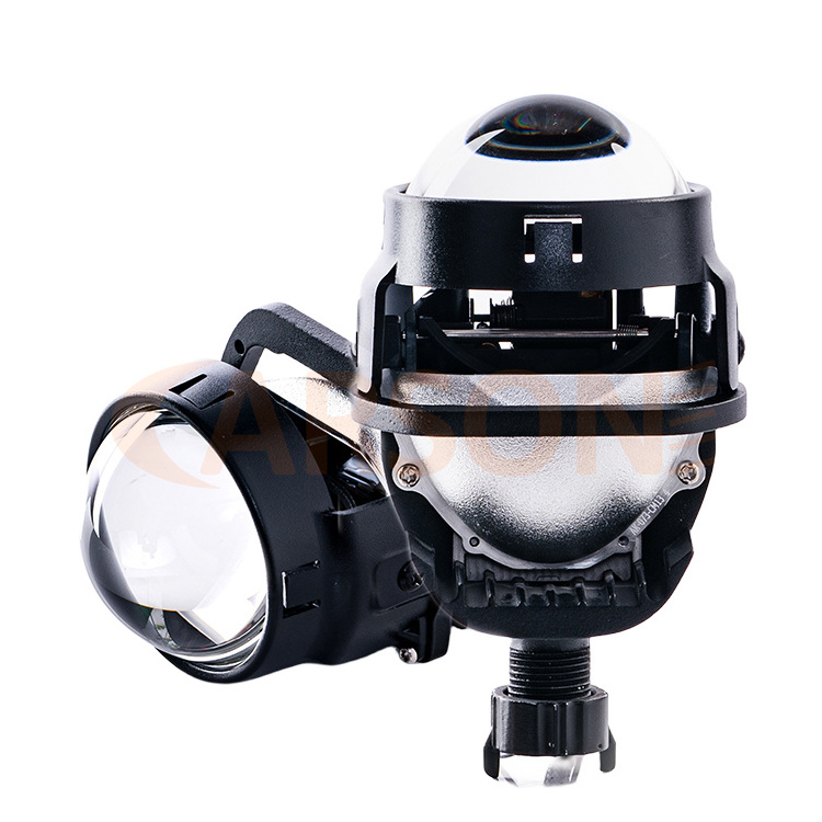 Carson T25D Factory Wholesale Low Price  Dual Reflectors  6000K 50W Lb/60W Hb 2.5inch Bi Led Lens  For Car Headlight