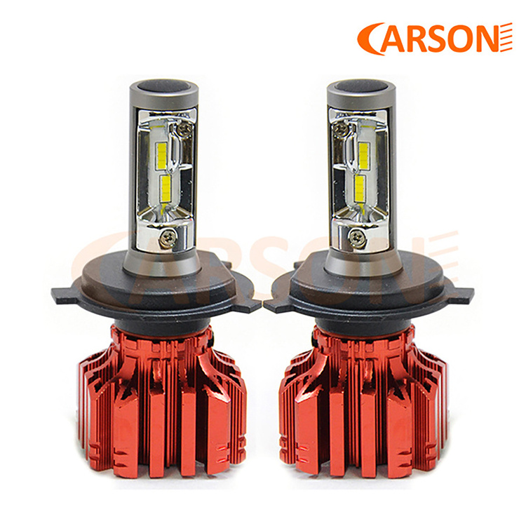 Carson N1-H1 H3 H7 H8 H11 HB3 HB4 Chinese Suppliers  Hot Sale Y19  CSP  20W  3000K/4300K/6000K  Auto LED Headlight With Fanless