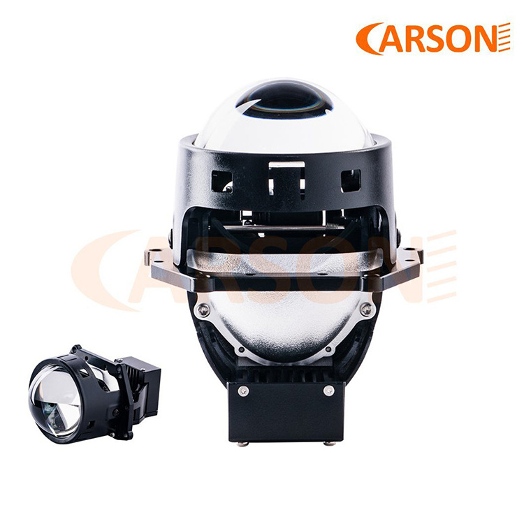 Carson CS5 Factory Outlet  High Power Dual Reflectors 6000K  65W  3inch Bi Led Lens  For Car Headlight