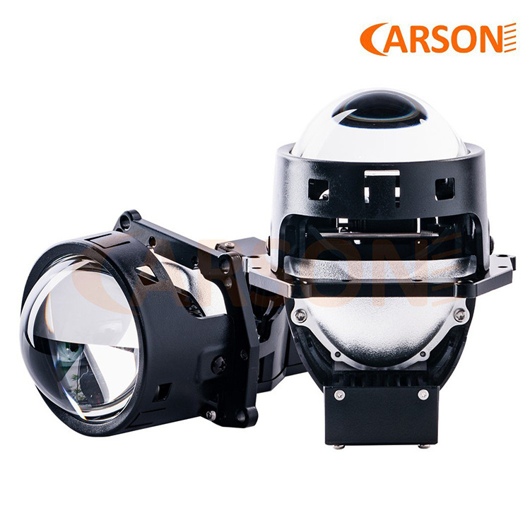 Carson CS5 Factory Outlet  High Power Dual Reflectors 6000K  65W  3inch Bi Led Lens  For Car Headlight