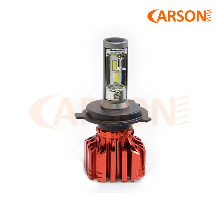 Carson N1-H4  Factory Wholesale Hot Sale Y19  CSP  20W  3000K/4300K/6000K  Auto LED Headlight With Fanless