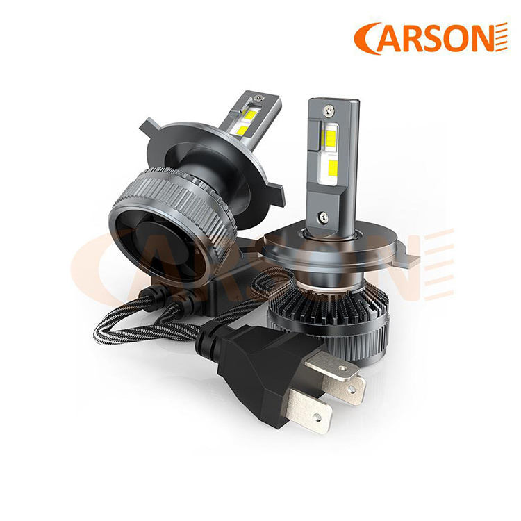 Carson OB-H4 Chinese Suppliers Hot Sale Dual Heat Pipe Cooling 3570 TOP CSP 60W  Auto LED Headlight For 12V car & 24V truck use