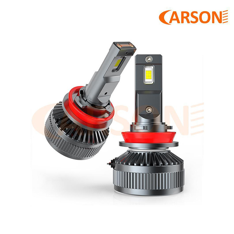 Carson OB-H11  Super Short Body 3570CSP 60W  6000K  Car LED Headlight With Dual Heat Pipe Cooling For 12V car & 24V truck use