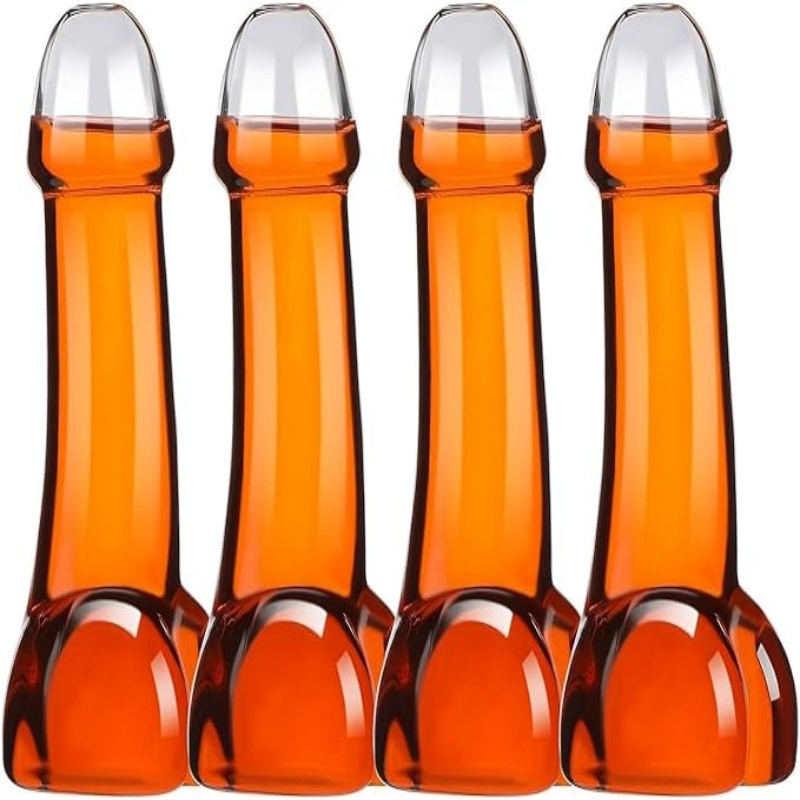 Bachelor Party Night Club Supplies Willy Penis Shape Glass Wine Drinking Cups Cocktail Glasses on Sale