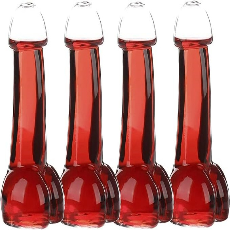 Bachelor Party Night Club Supplies Willy Penis Shape Glass Wine Drinking Cups Cocktail Glasses on Sale